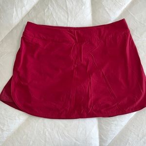 Red Outdoor voices tennis skirt